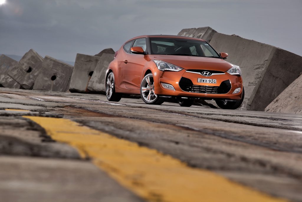The Hyundai Veloster+. The Hyundai Veloster+.